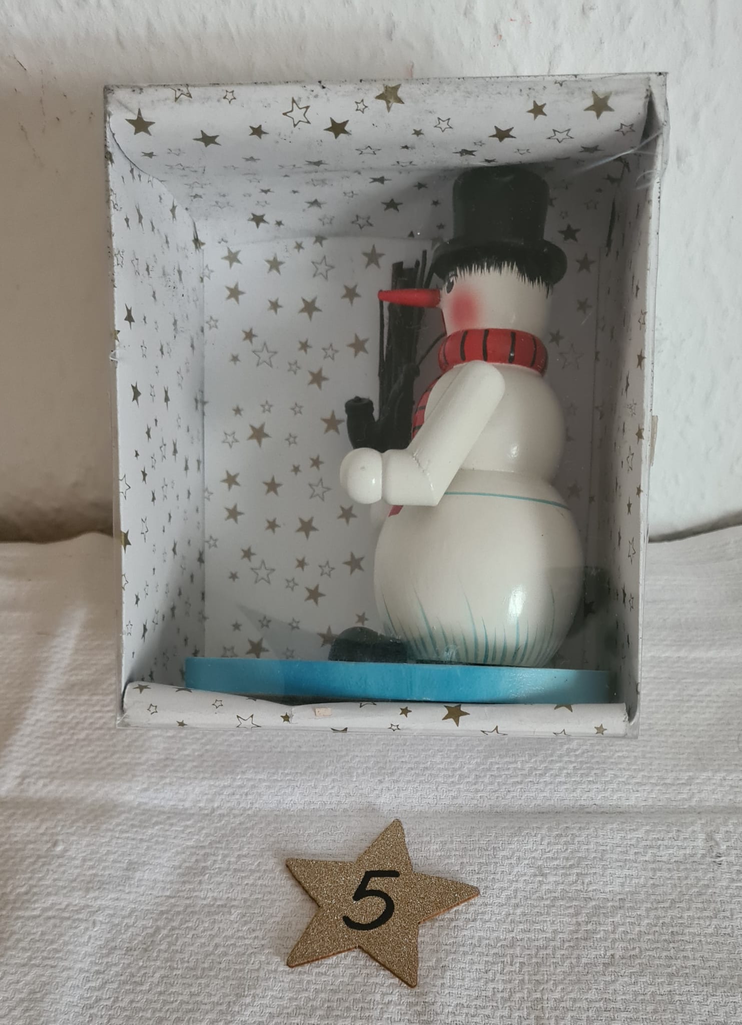 Erzgebirgisches Räuchermännchen Schneemann / Weihnachten