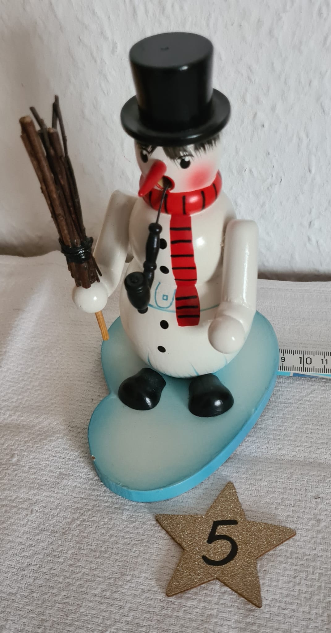 Erzgebirgisches Räuchermännchen Schneemann / Weihnachten