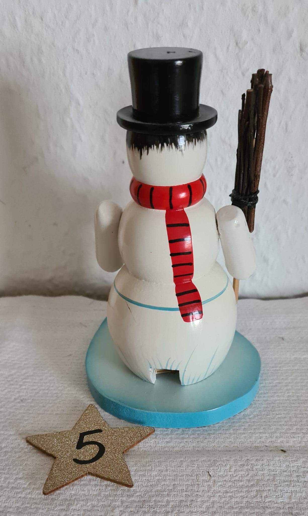 Erzgebirgisches Räuchermännchen Schneemann / Weihnachten