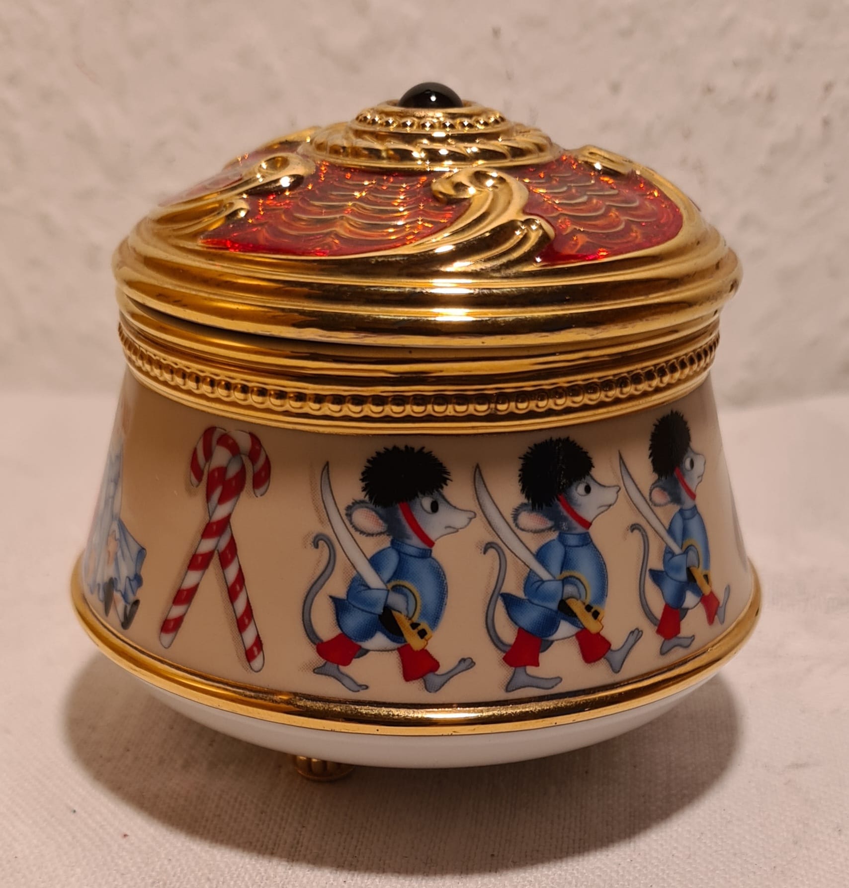 Nussknacker Spieluhr Franklin Mint House of Faberge Schmuckkästchen