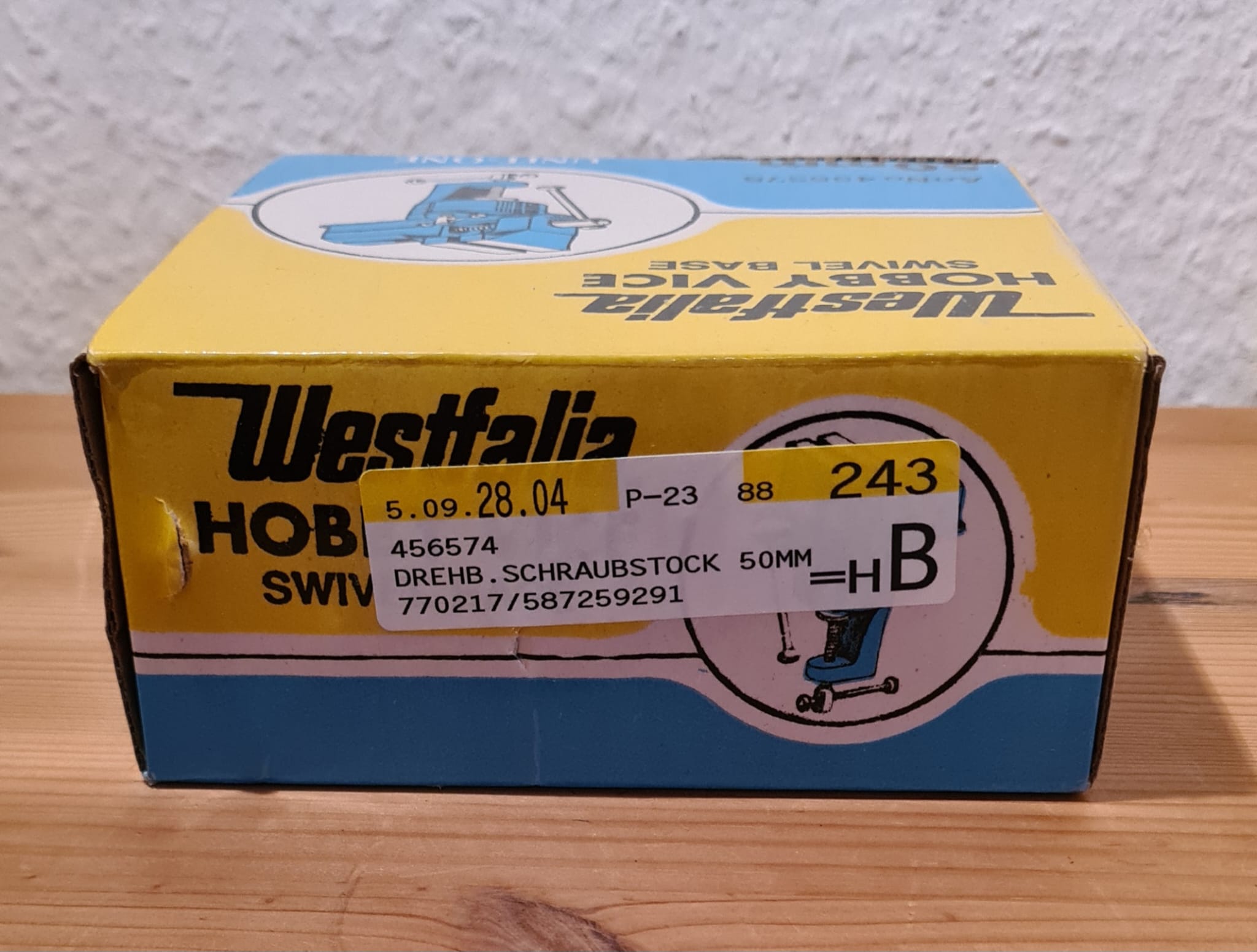 Original Westfalia Klemmschraubstock Hobby Vice 50 mm in OVP