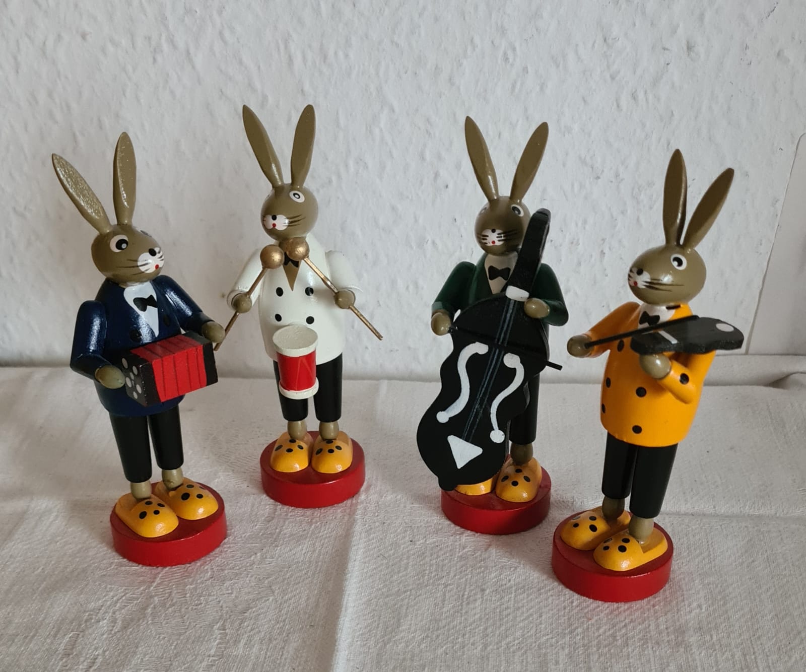 Oster Orchester der Osterhasen von Örgeli Erzgebirge aus Holz, Ostern, Osterschmuck