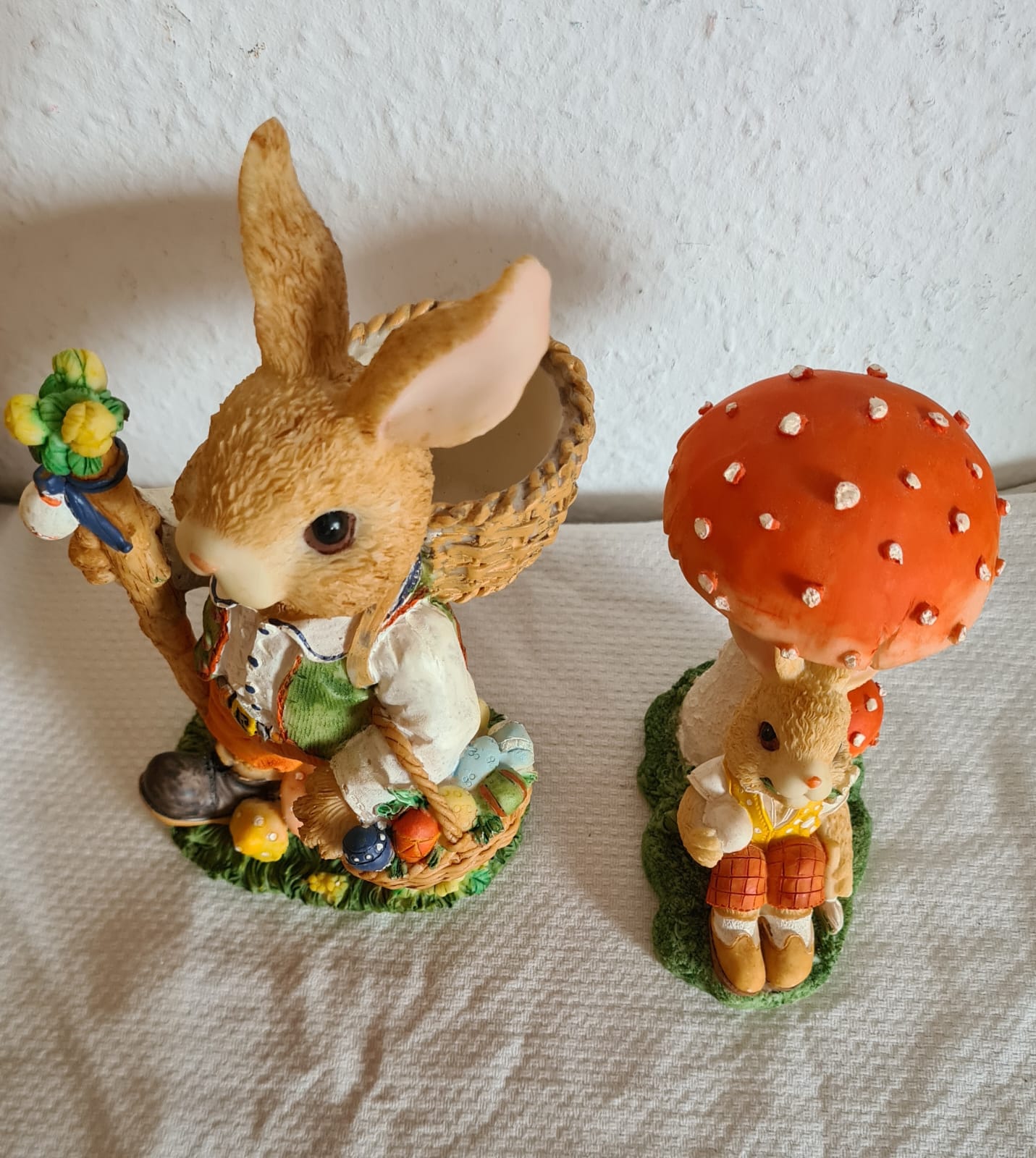 Dekoration zu Ostern, Osterhasenvater mit Sohn, OVP