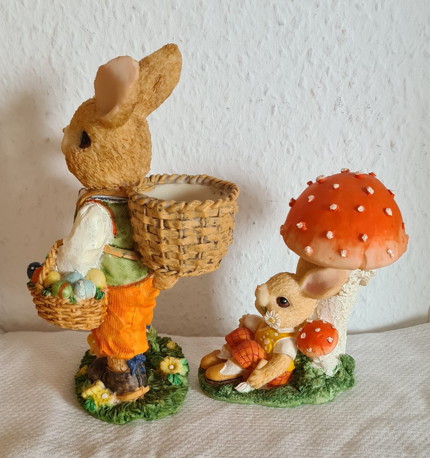 Dekoration zu Ostern, Osterhasenvater mit Sohn, OVP