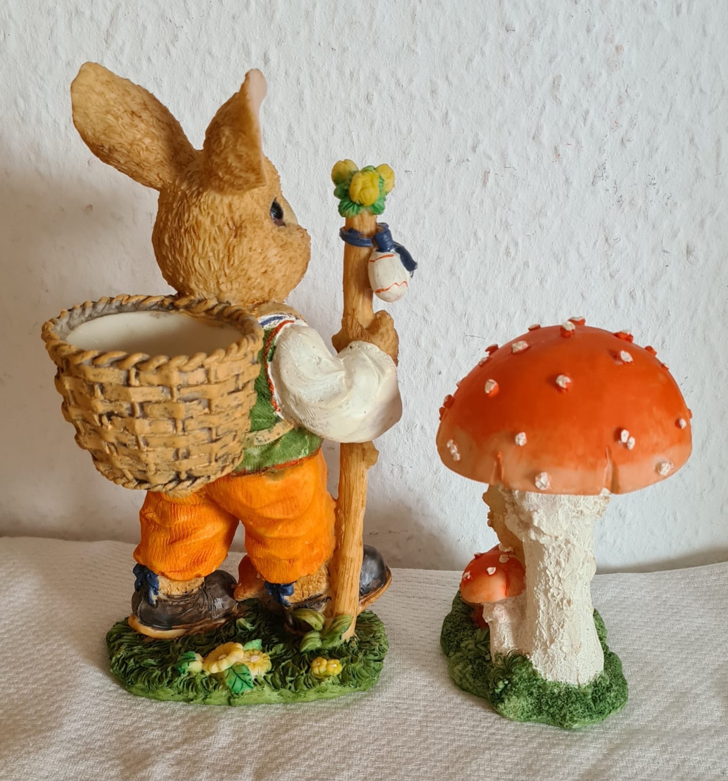 Dekoration zu Ostern, Osterhasenvater mit Sohn, OVP