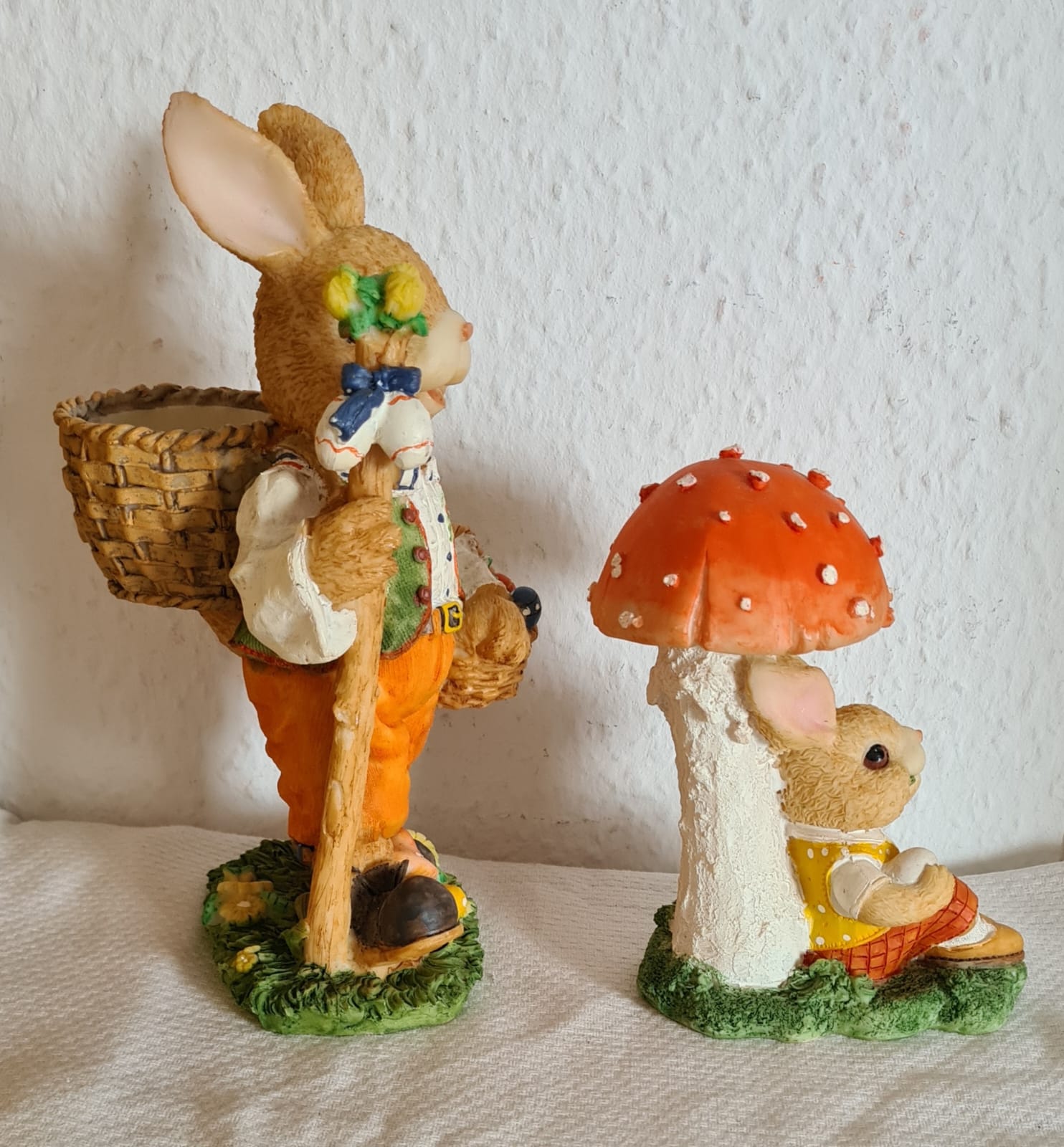 Dekoration zu Ostern, Osterhasenvater mit Sohn, OVP