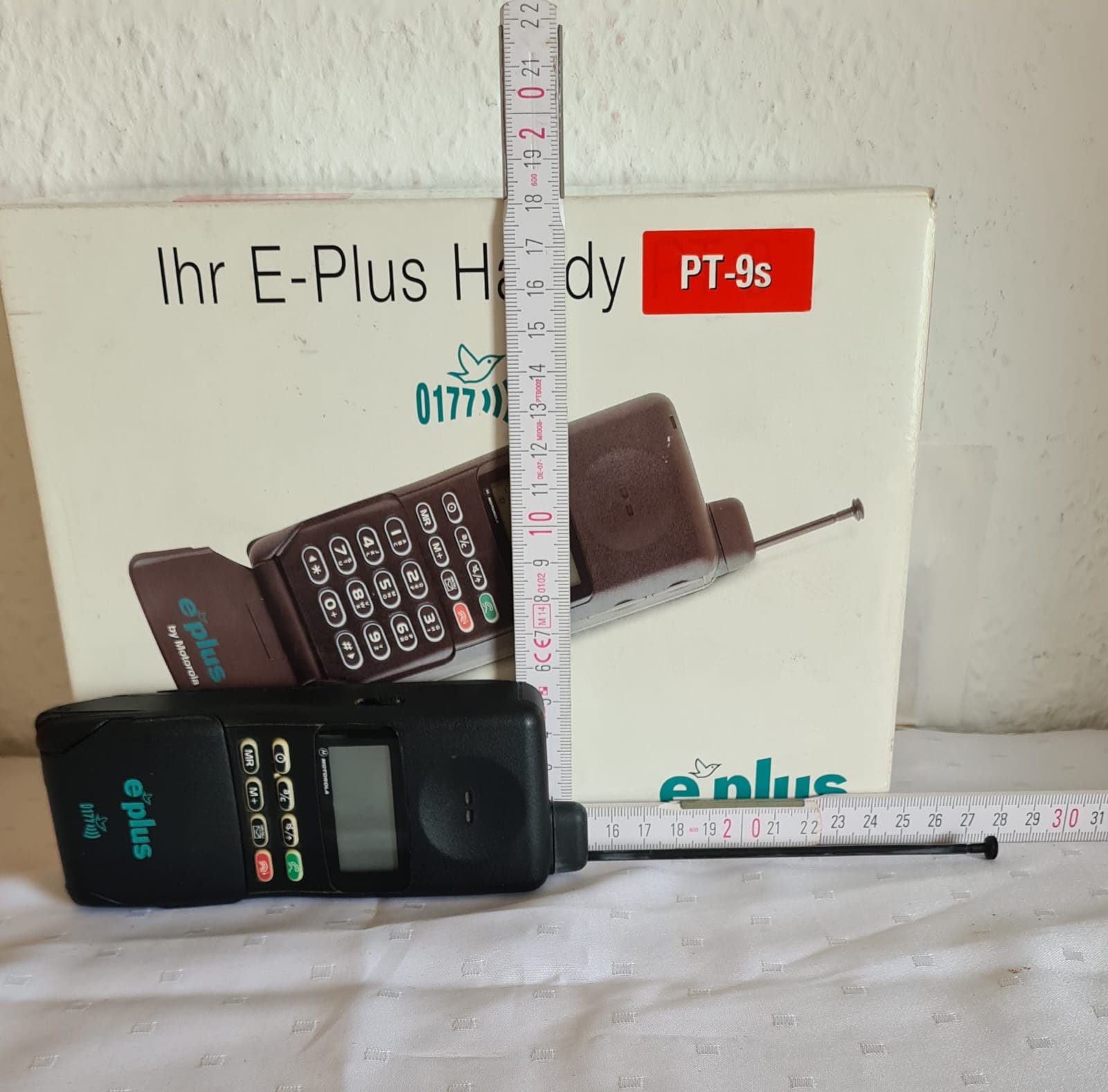 Altes Motorola Handy PT-9s E-Plus OVP