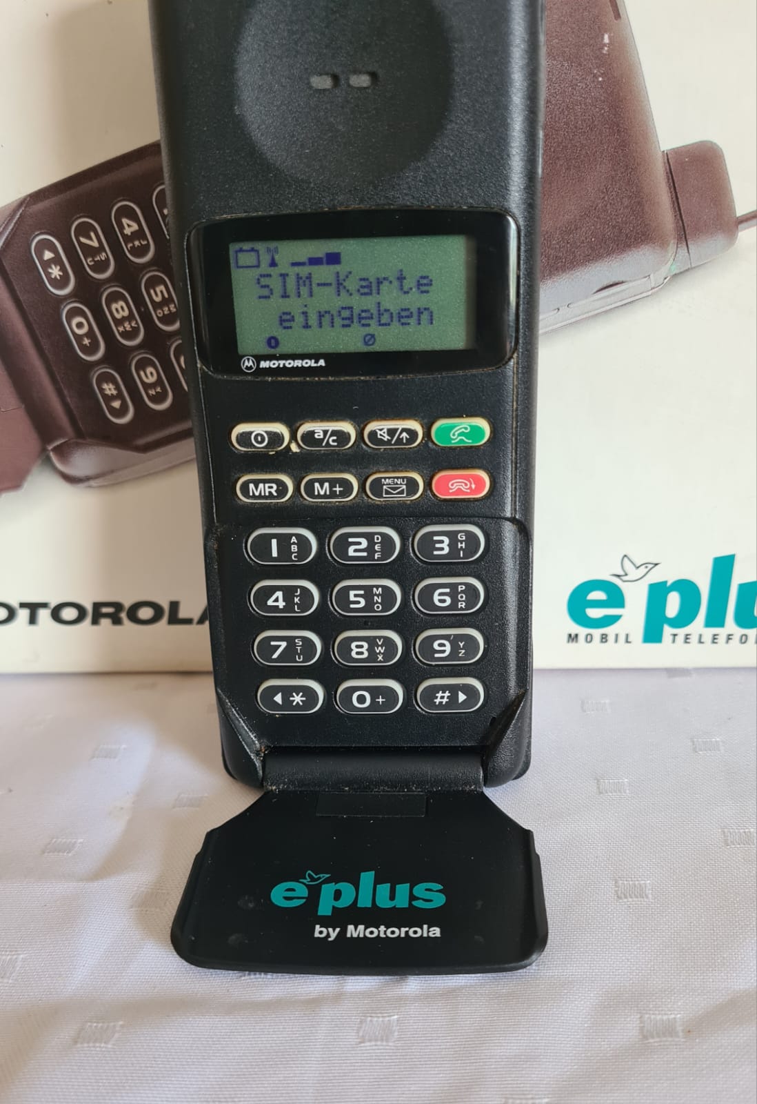 Altes Motorola Handy PT-9s E-Plus OVP