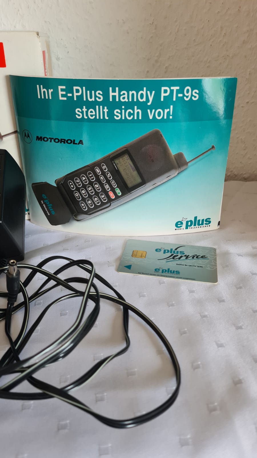 Altes Motorola Handy PT-9s E-Plus OVP