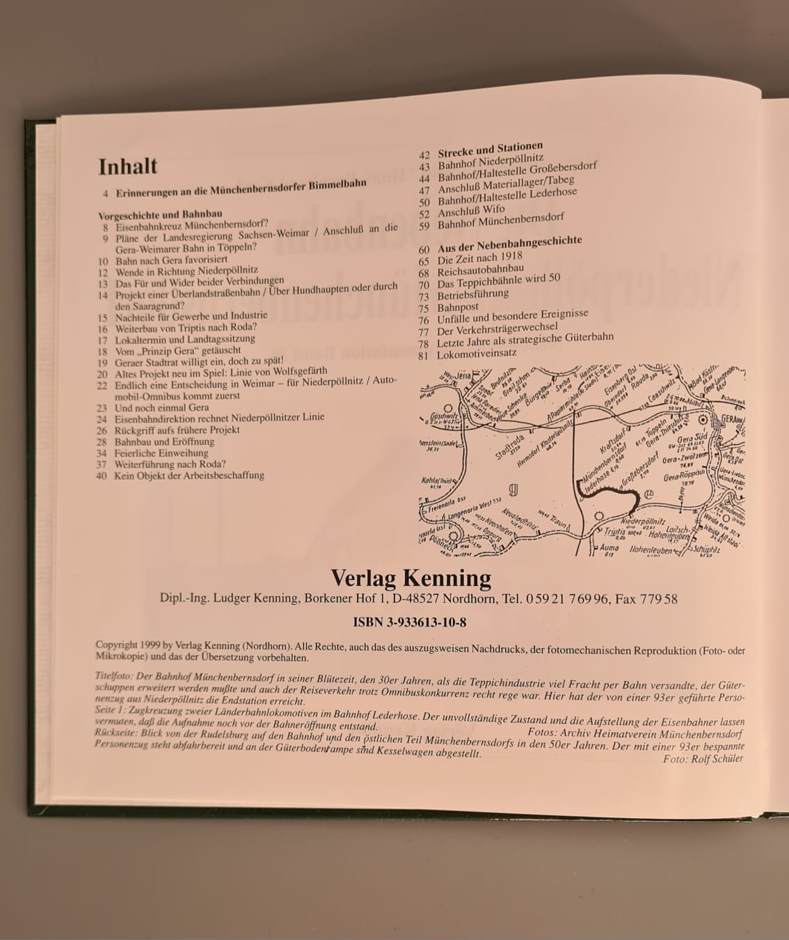 Buch: Die Nebenbahn Niederpöllnitz-Münchenbernsdorf