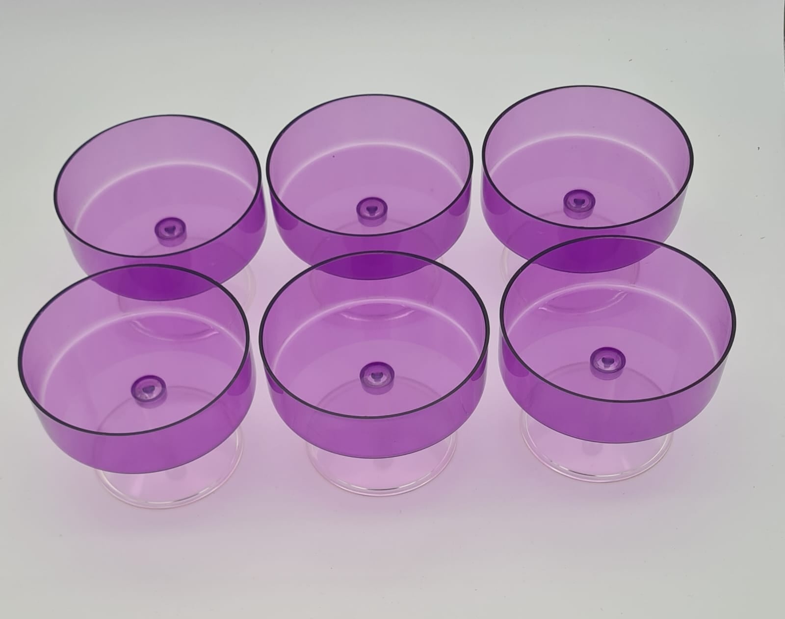 DDR Eisbecher 6-Set mit OVP VEB Goldring