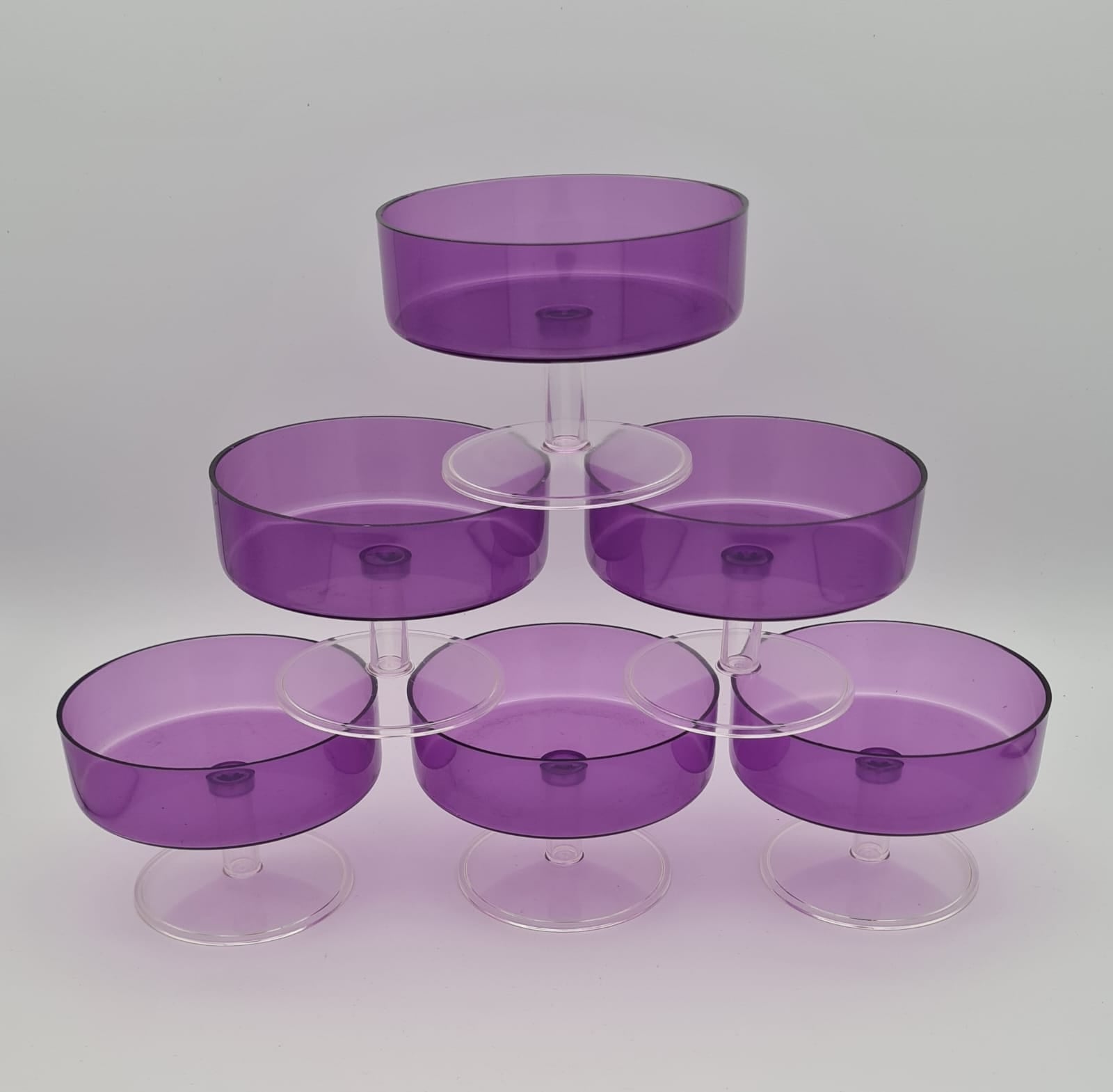 DDR Eisbecher 6-Set mit OVP VEB Goldring