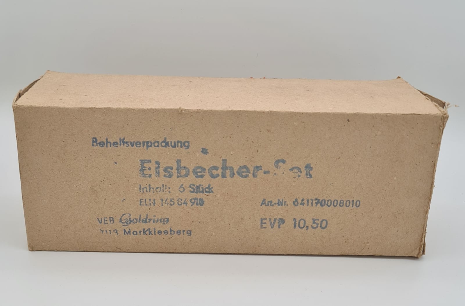 DDR Eisbecher 6-Set mit OVP VEB Goldring