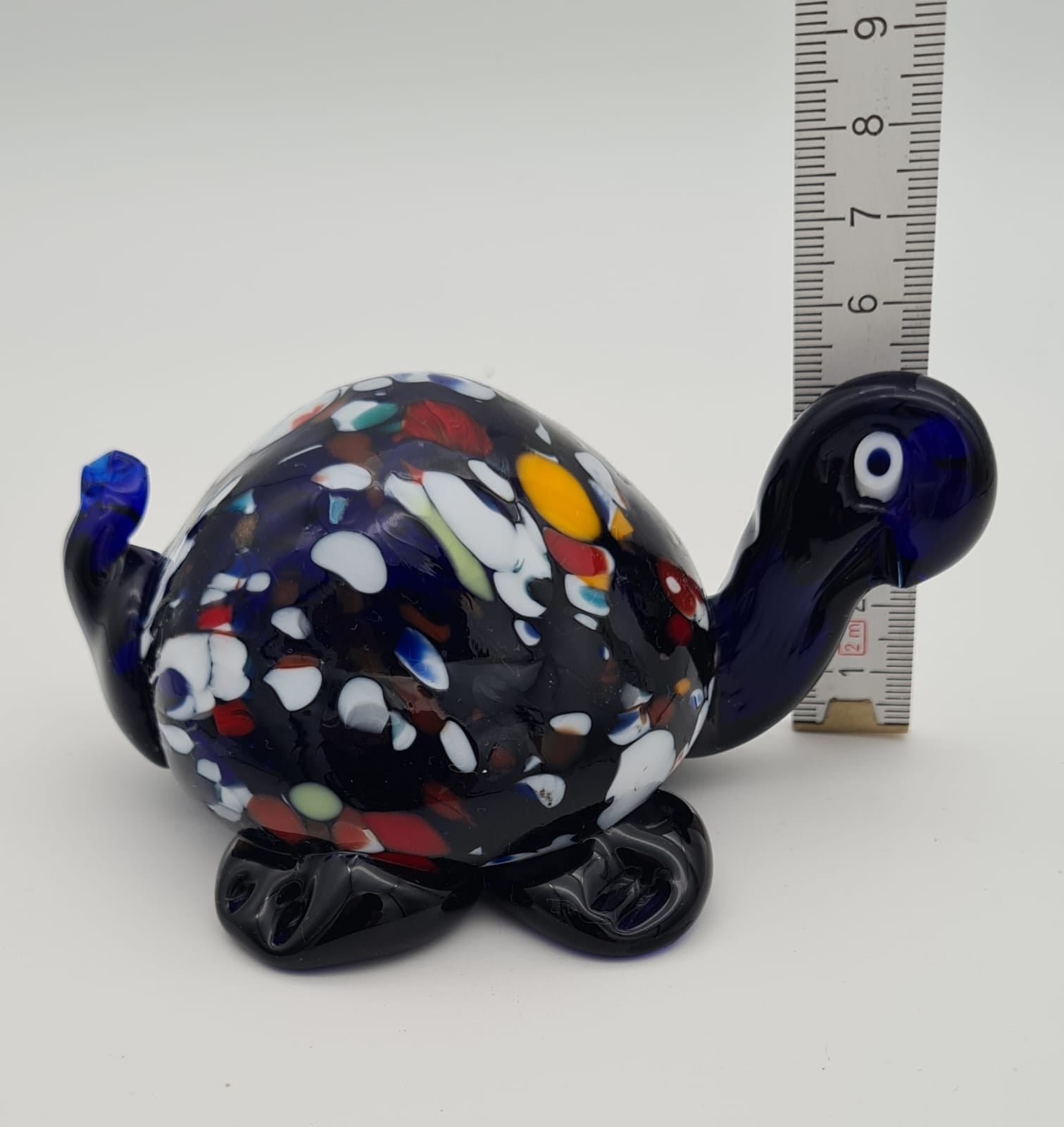 Vintage Murano Glas Schildkröte, Glasfigur aus Italien