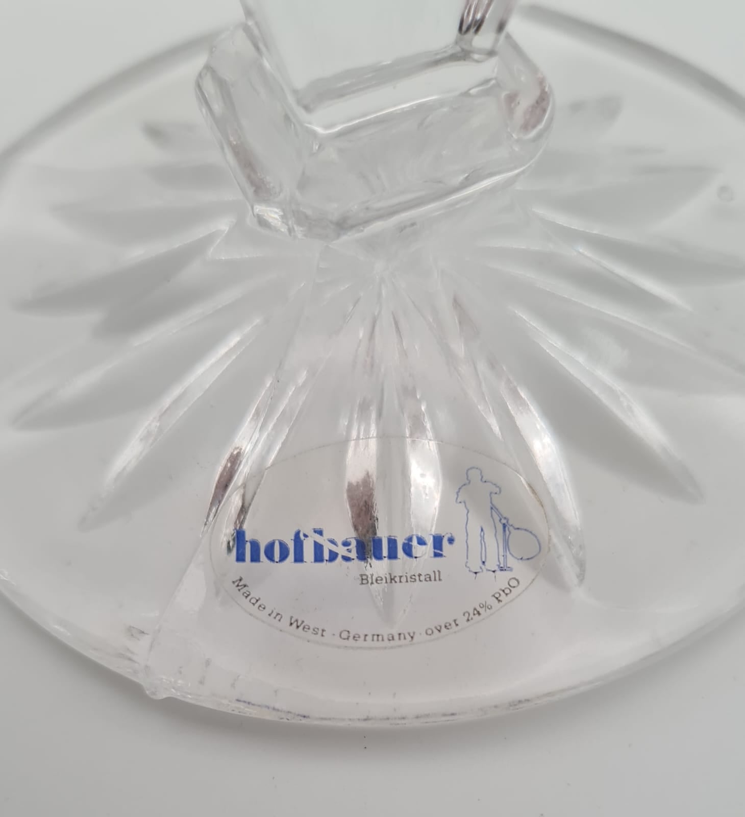 Bleikristall Vase Hofbauer Byrdes Ruby, Kristall Glas Blumenvase