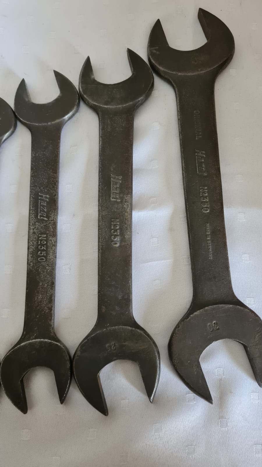 Alte Hazet 350/10 Maulschlüssel Klemmhalter Remscheid D.R.P., Gabelschlüssel-Set