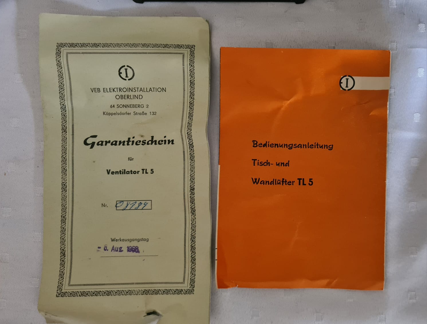 DDR Tischlüfter, Wandlüfter Typ TL5, Ventilator, Tischventilator