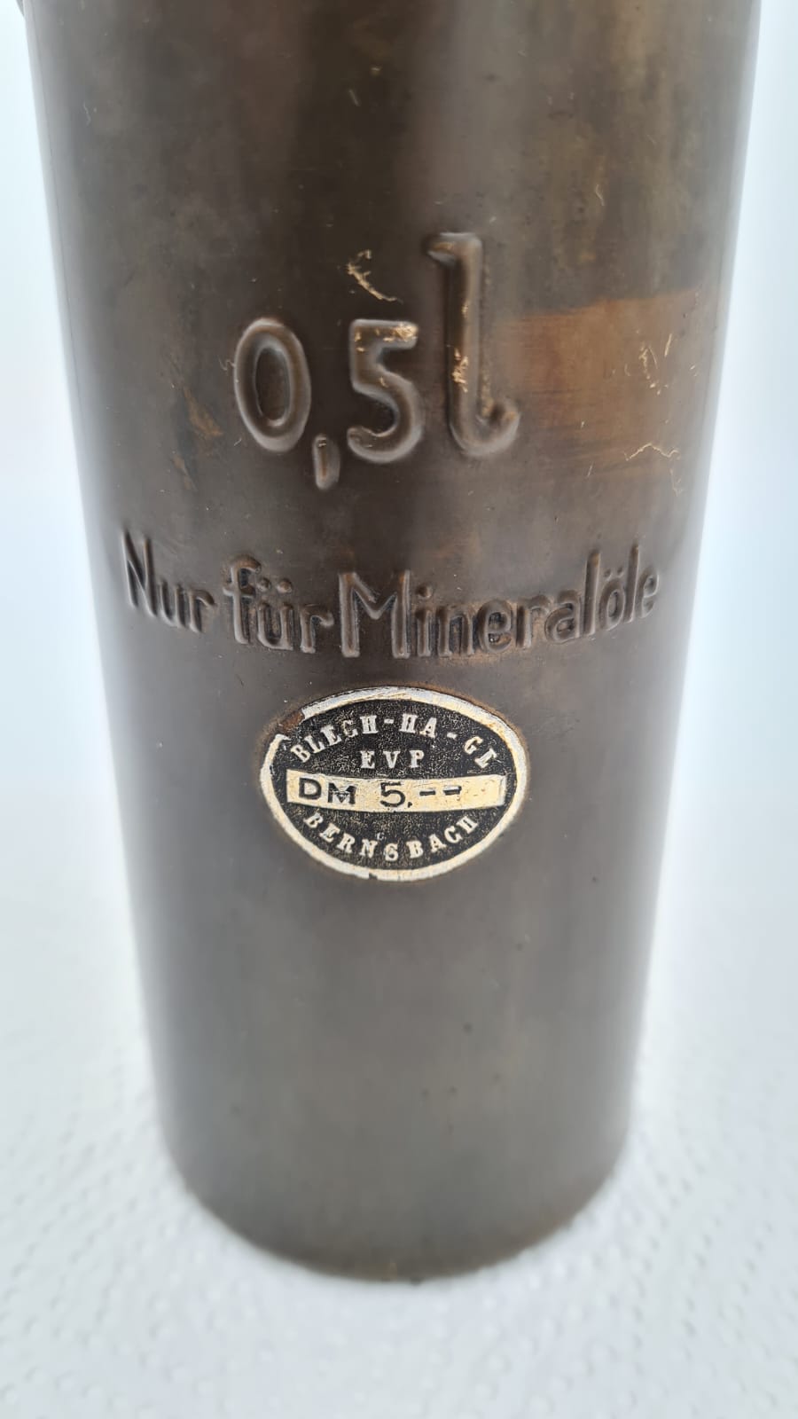 DDR JGB Ölkanne, Messkanne 0,5 Liter, Füllkanne