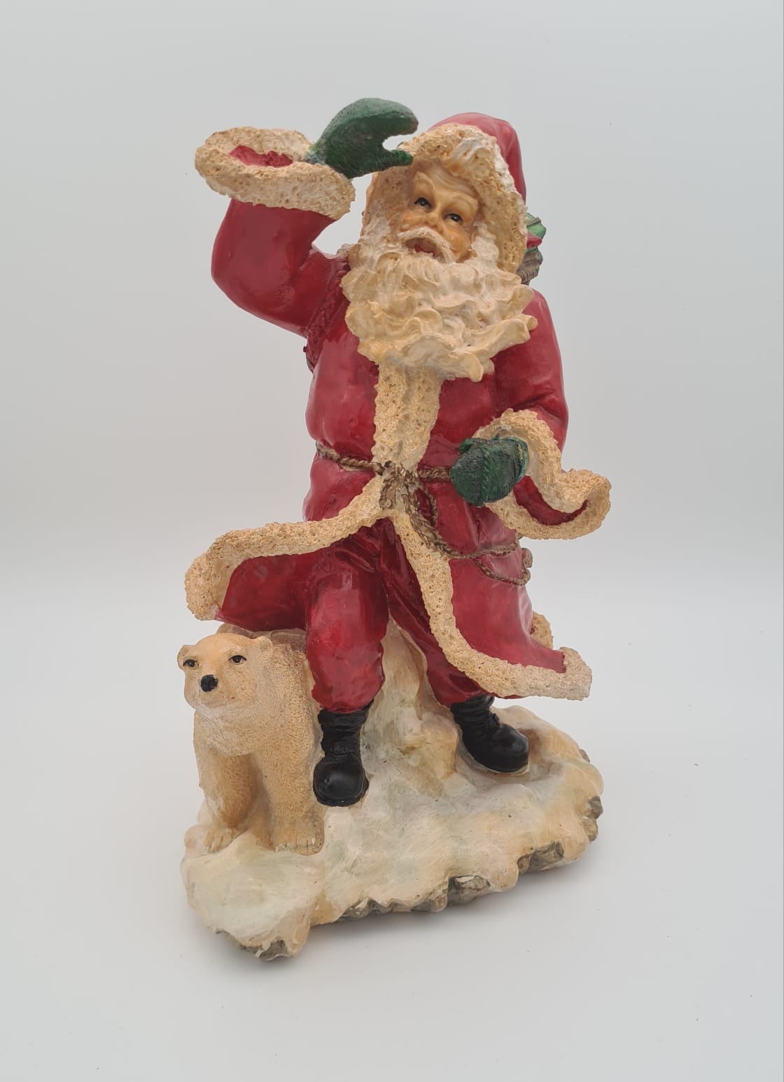 Weihnachtsmann aus Kunststoffmasse, Weihnachtsmannfigur, Weihnachten