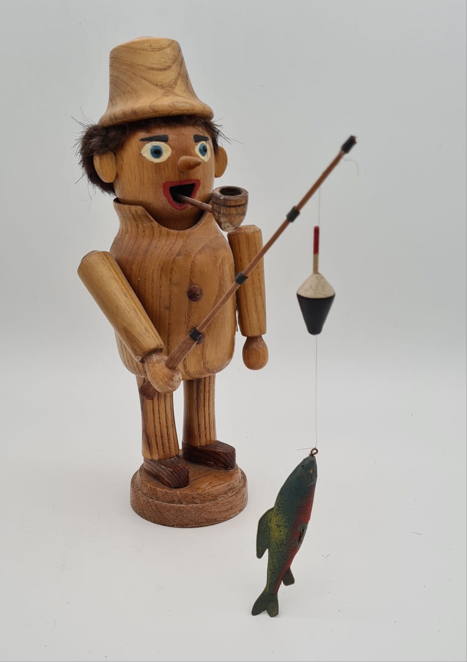 Räuchermännchen Angler, Weihnachtsdekoration