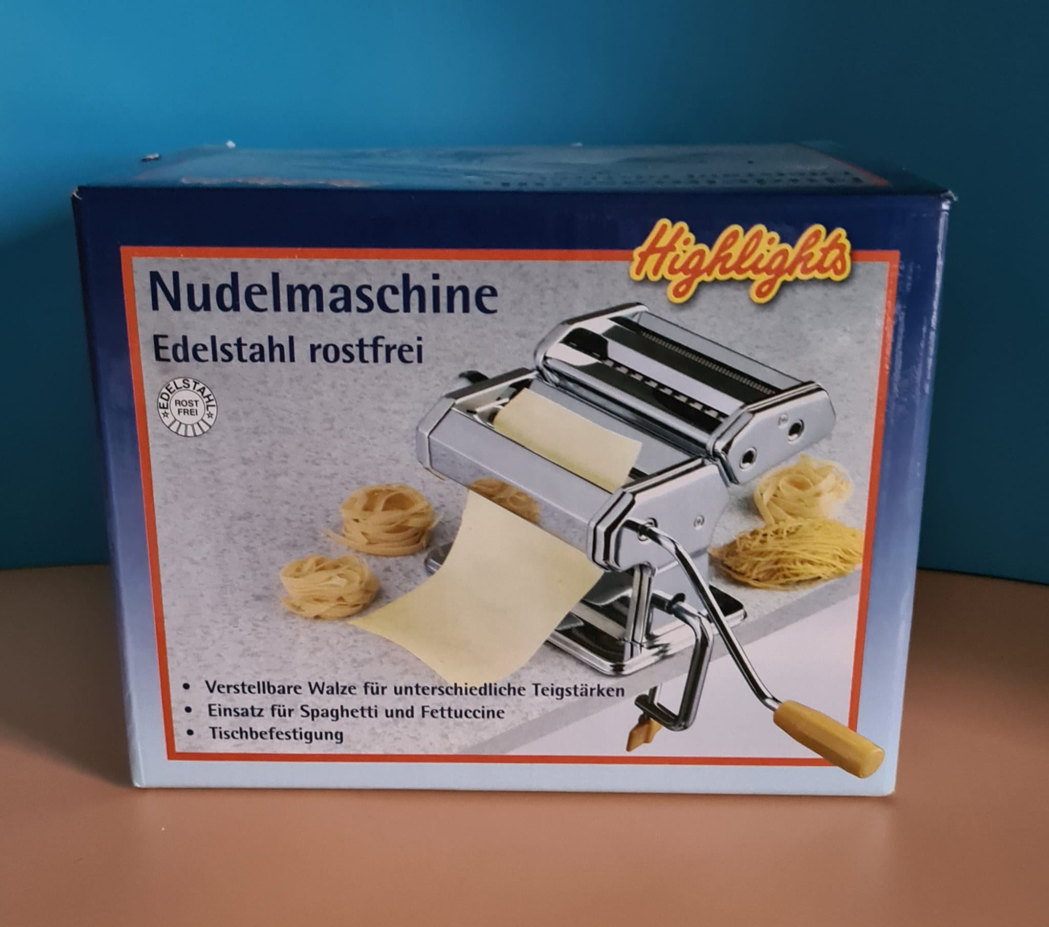 NEU: Nudelmaschine Edelstahl, Nudelpresse, Teigpresse