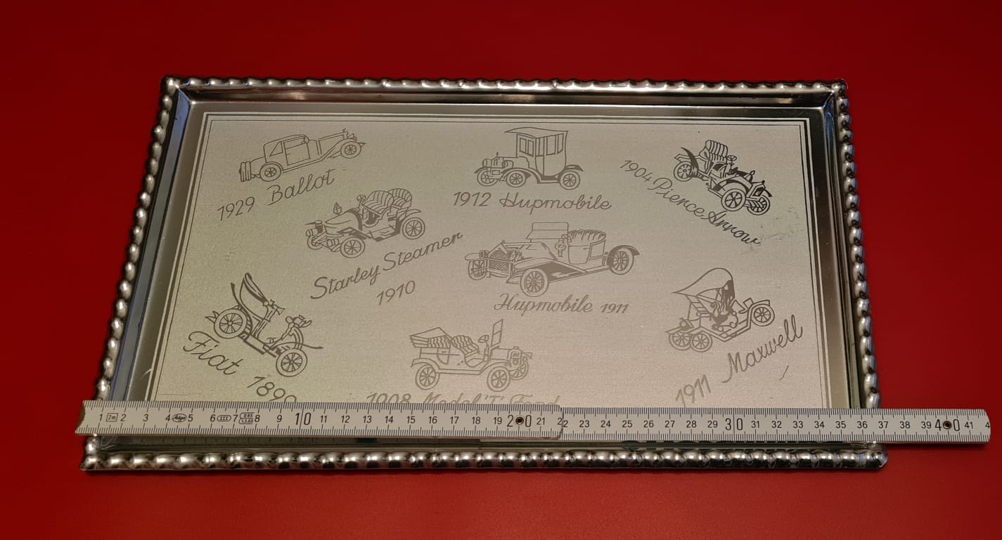 Tablett Oldtimer, Wandbild