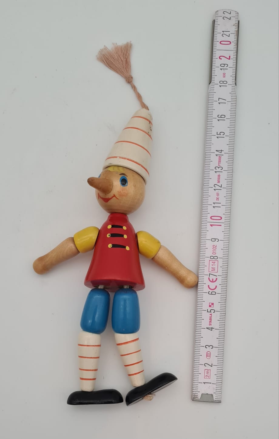 Altes UdSSR Holzspielzeug Pinocchio