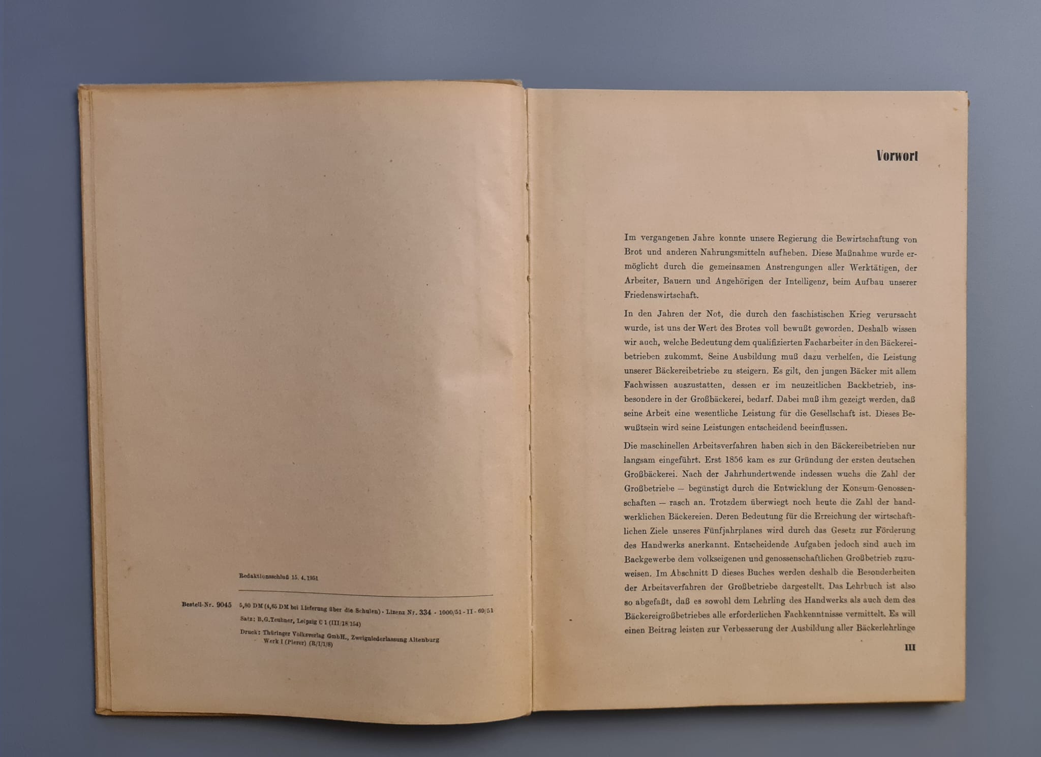 Buch: Fachkunde für Bäcker - Wernicke 1951