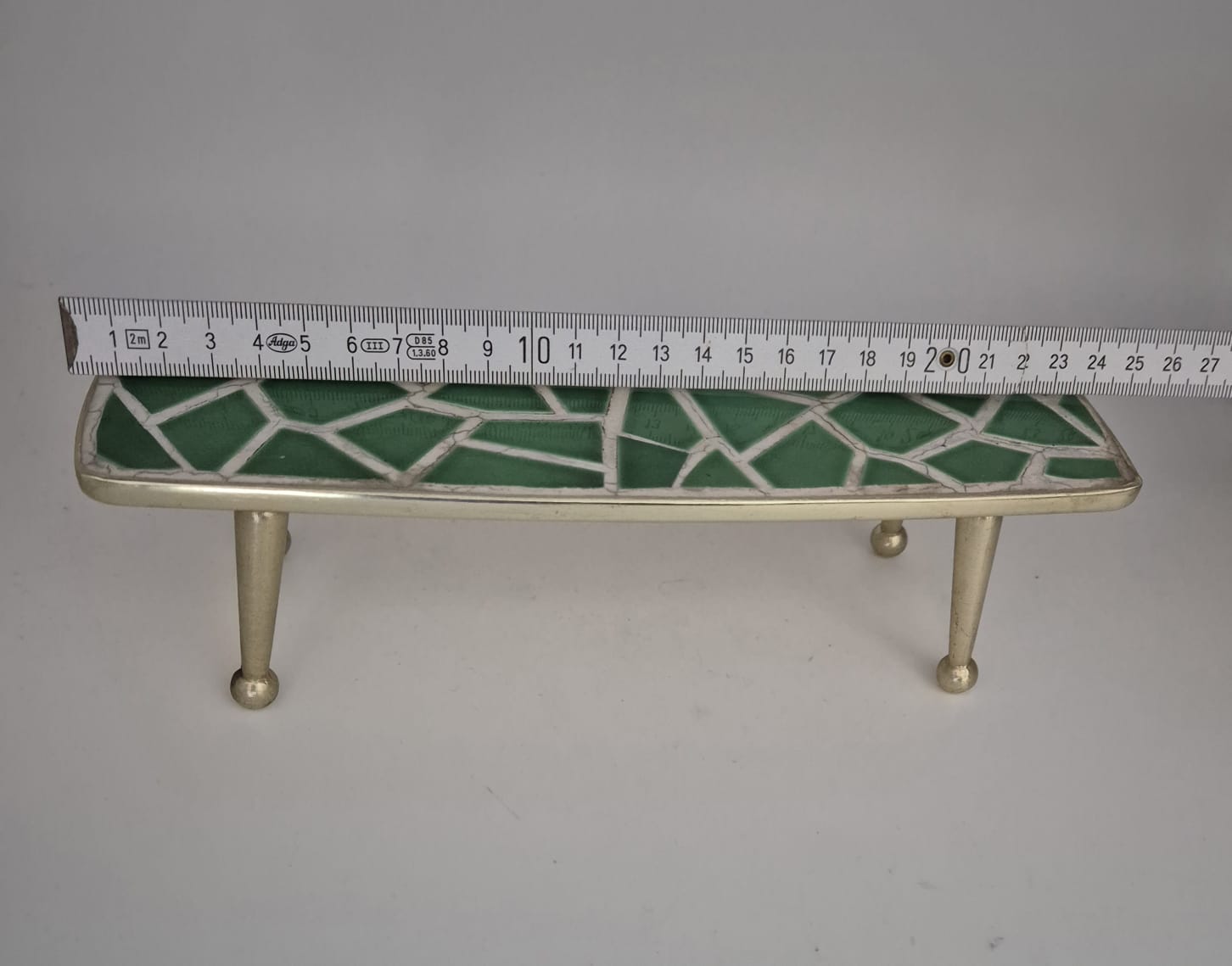 Kleine Blumenbank, Mosaik Blumentisch ca. 1950