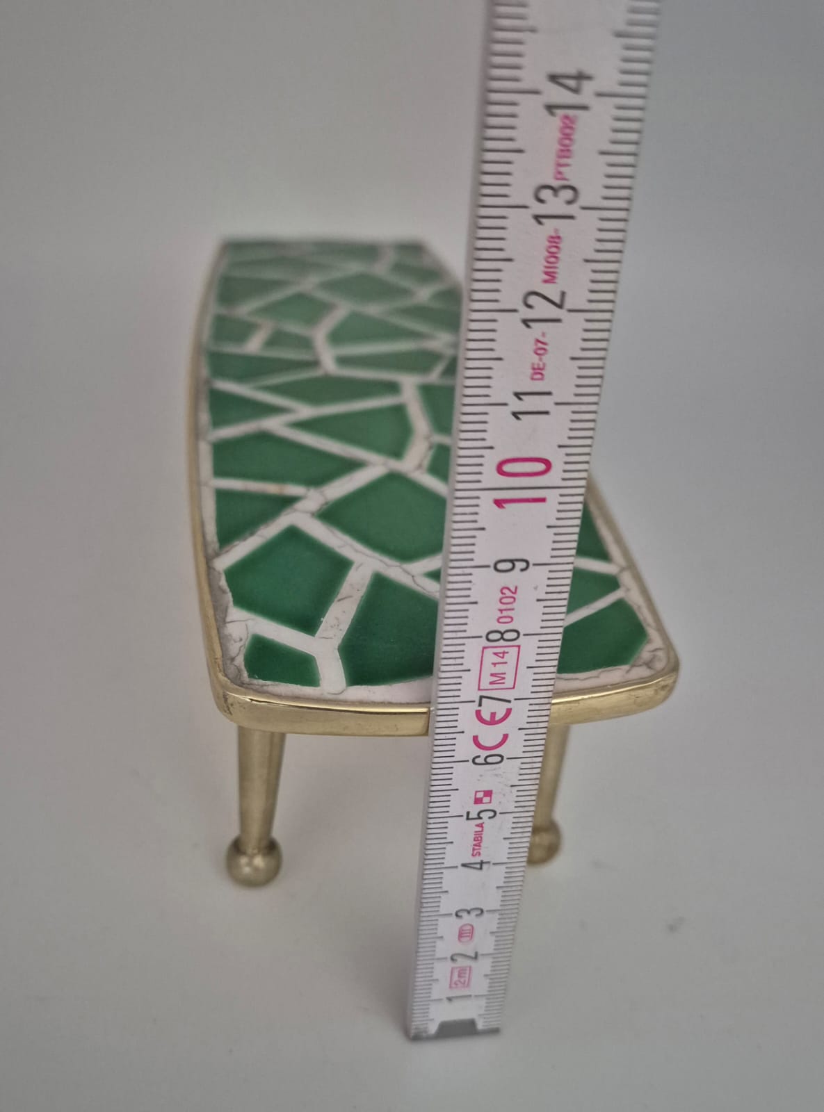 Kleine Blumenbank, Mosaik Blumentisch ca. 1950
