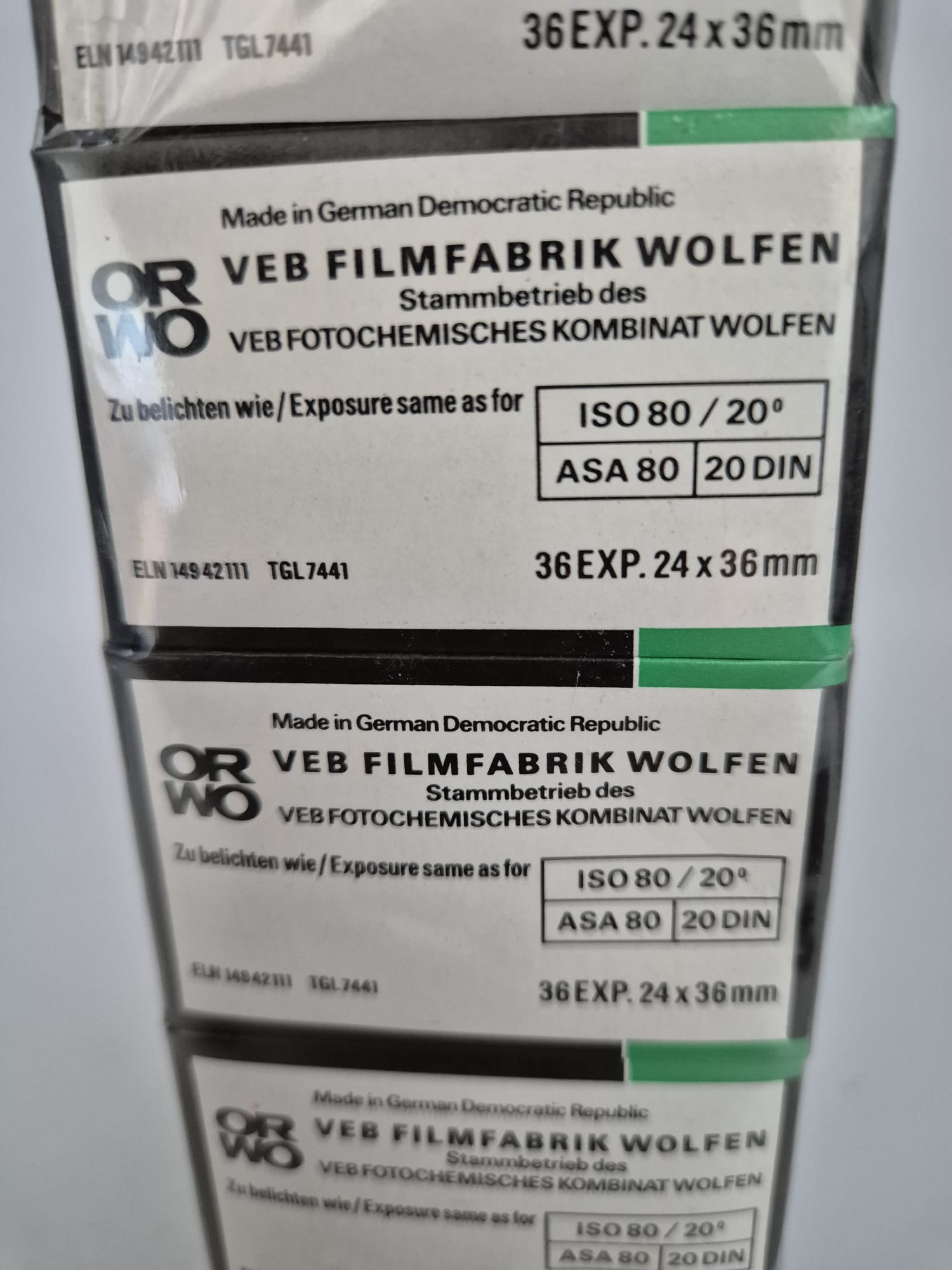 Schwarzweiß Negativfilm ORWO NP20 Pancromatic, Kleinbild Film 24x36 mm