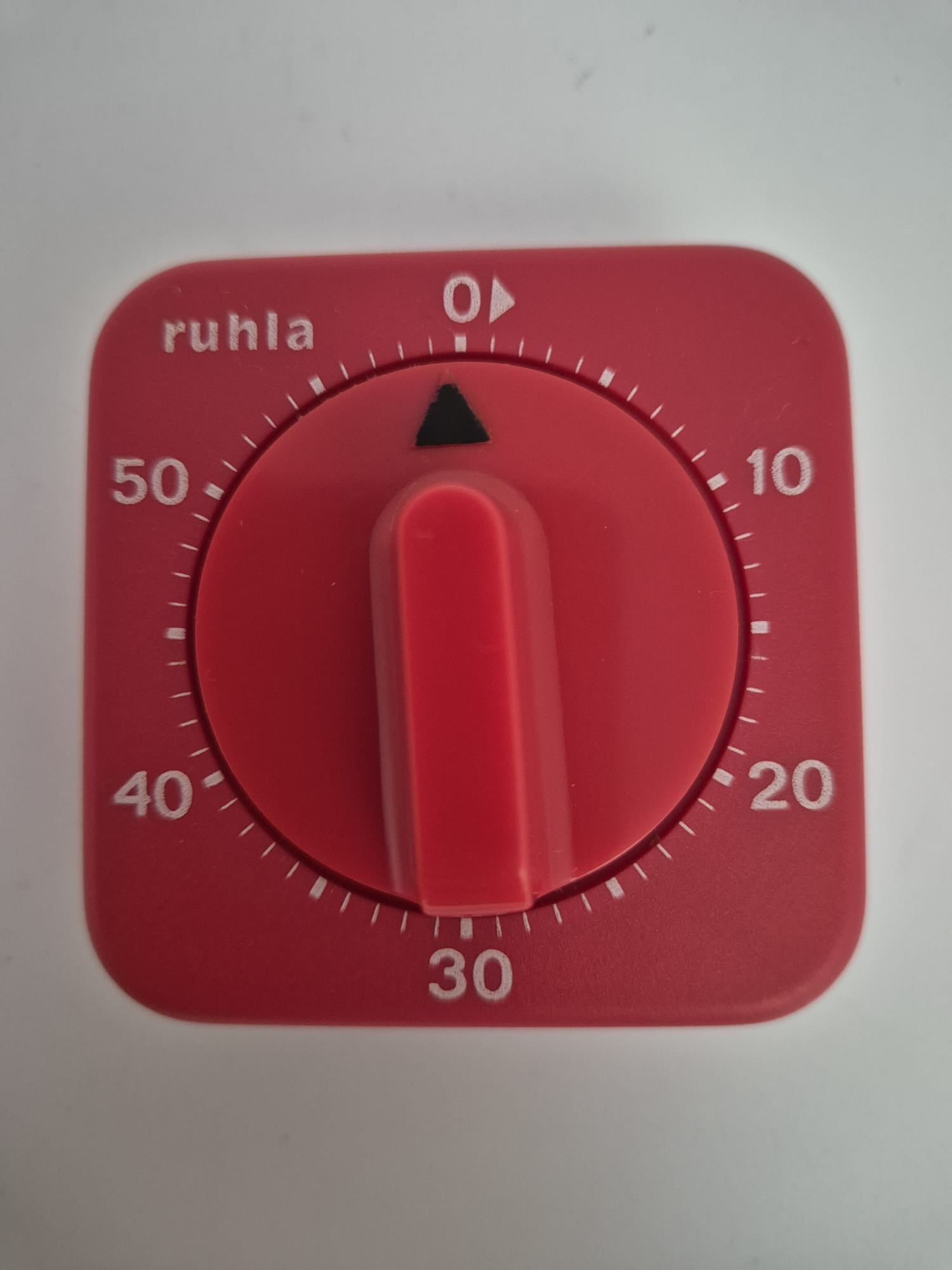 Ruhla Kurzzeitwecker in rot, Küchenwecker, Eieruhr 60 Minuten