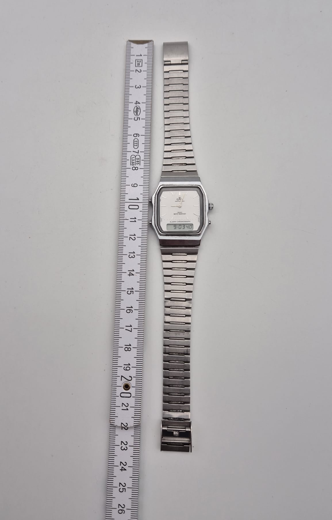 Vintage Herrenuhr, Armbanuhr ANALOG-DIGITAL Alarm Chronograph Quarzuhr MEISTER-ANKER