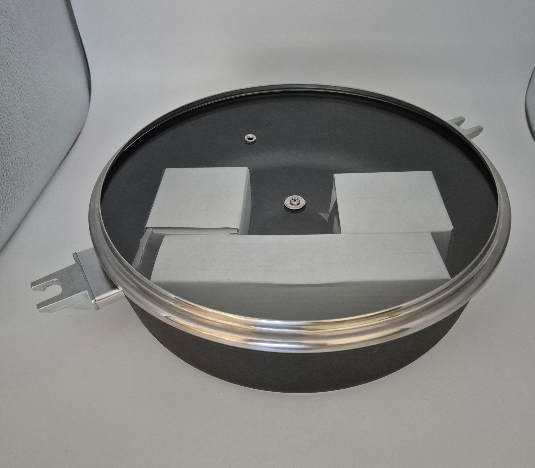 KRÜGER ALUGUSS-SERVIERPFANNE MIT GLASDECKEL – Ø 28 CM