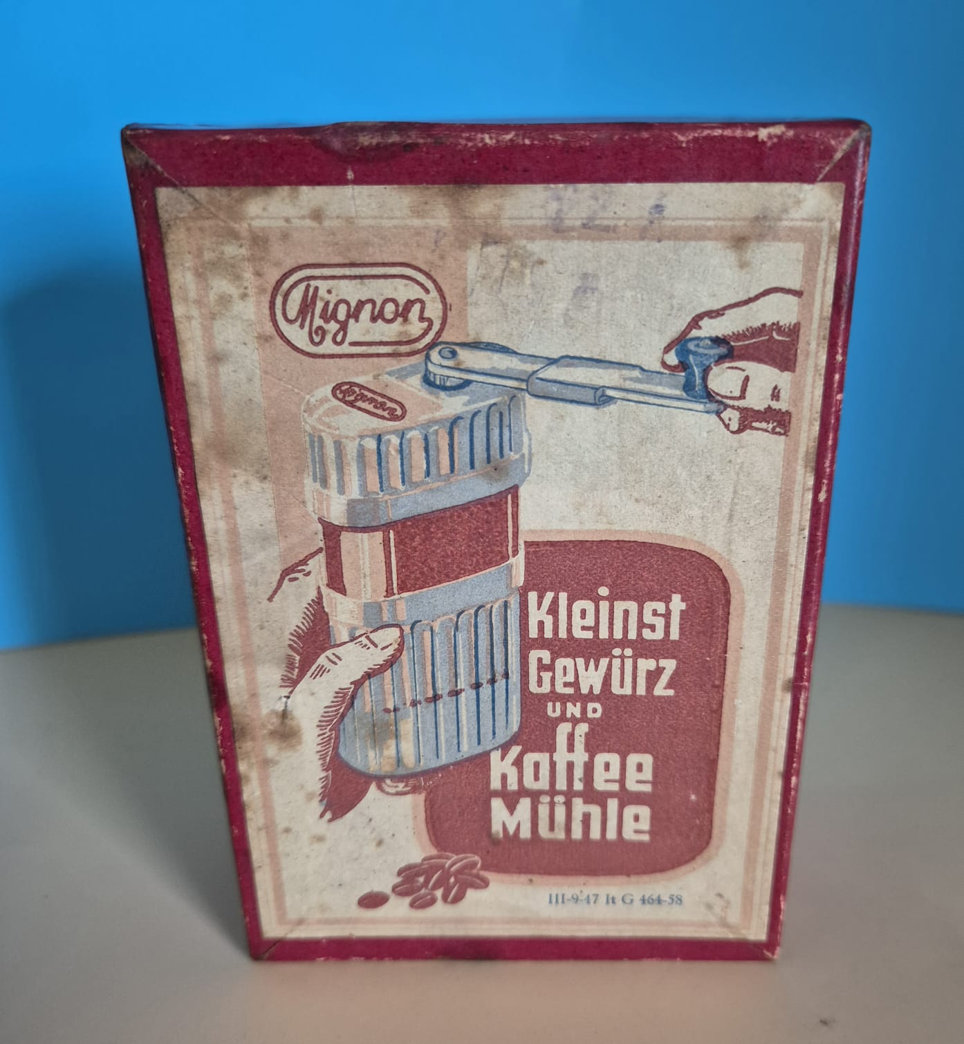 Kleinst Gewürzmühle und Kaffeemühle „Mignon“ – original mit OVP