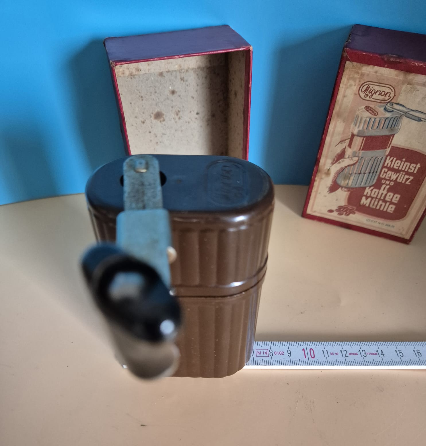 Kleinst Gewürzmühle und Kaffeemühle „Mignon“ – original mit OVP