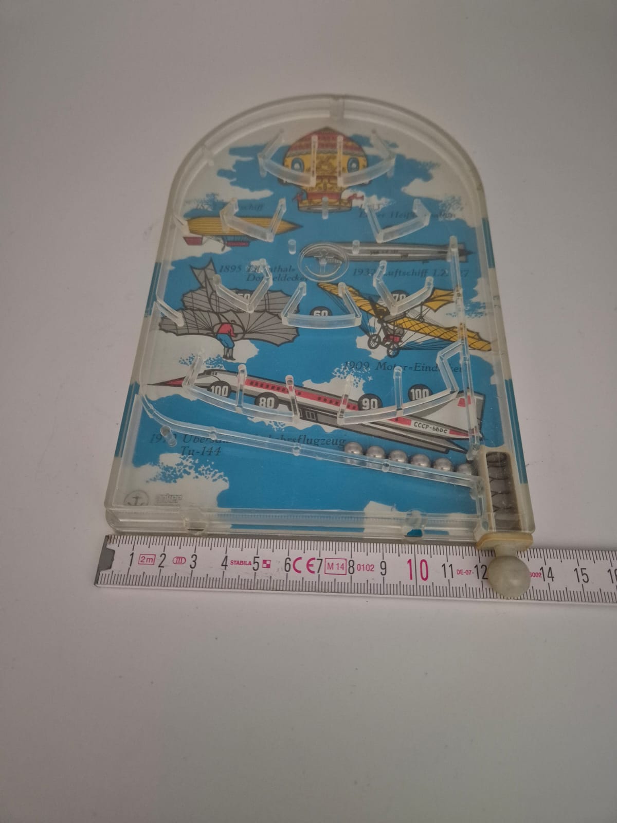 DDR Kugelspiel Flipper „Geschichte der Luftfahrt“ – Anker Spielzeug