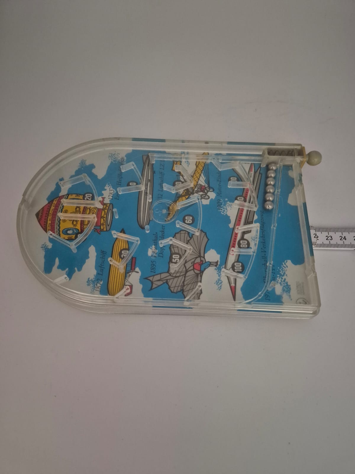 DDR Kugelspiel Flipper „Geschichte der Luftfahrt“ – Anker Spielzeug
