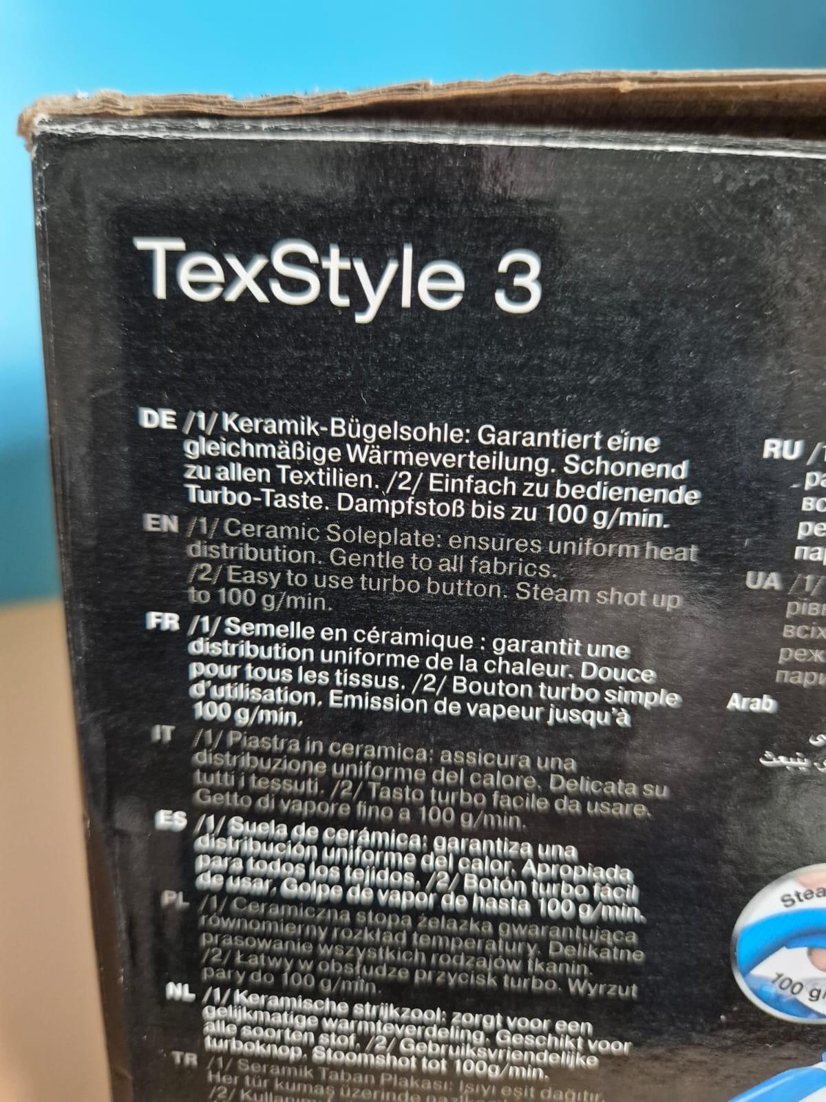 Dampfbügeleisen Braun TexStyle 3 TS 355 A – neu & unbenutzt – OVP