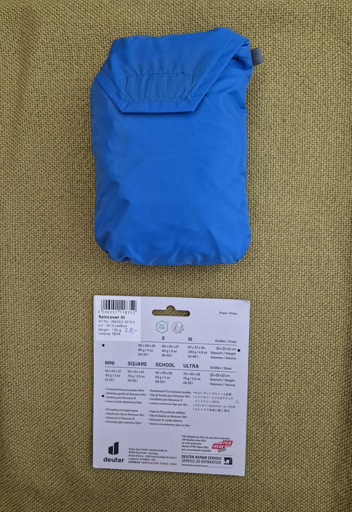 Deuter Aircontact Lite 50+10 Trekkingrucksack mit Rain Cover – neuwertig
