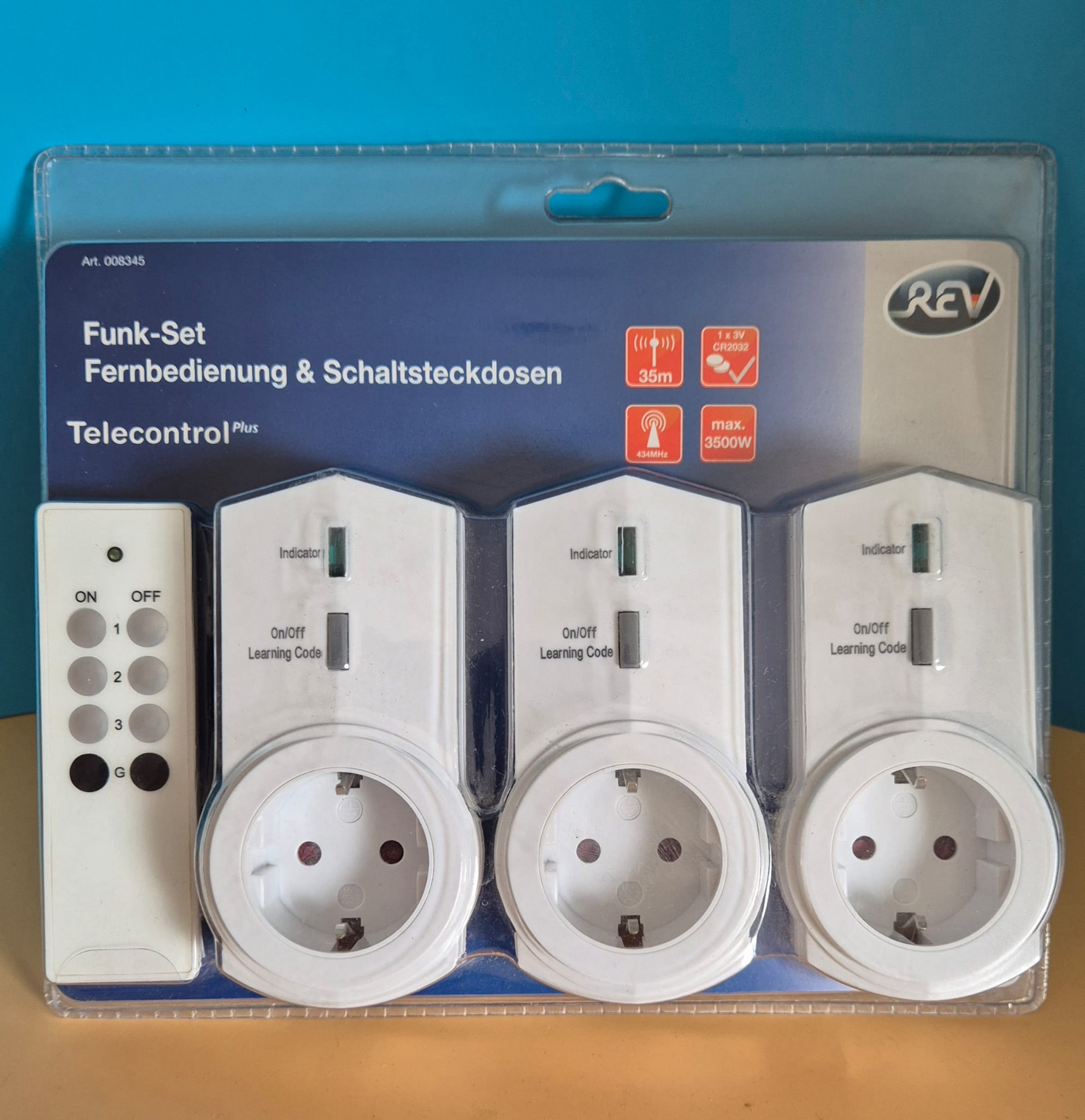 REV Funk-Set – Fernbedienung & Schaltsteckdosen (Telecontrol Plus)