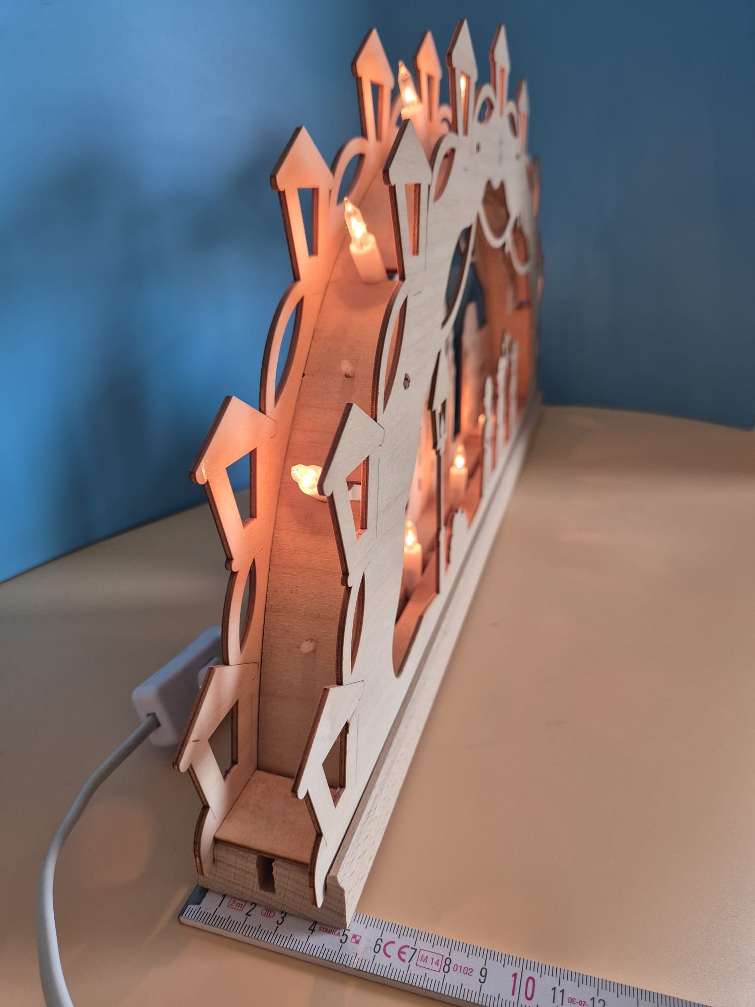 Lichterbogen Erzgebirge Motiv Frauenkirche Dresden – 10-flammig  Originalverpackt