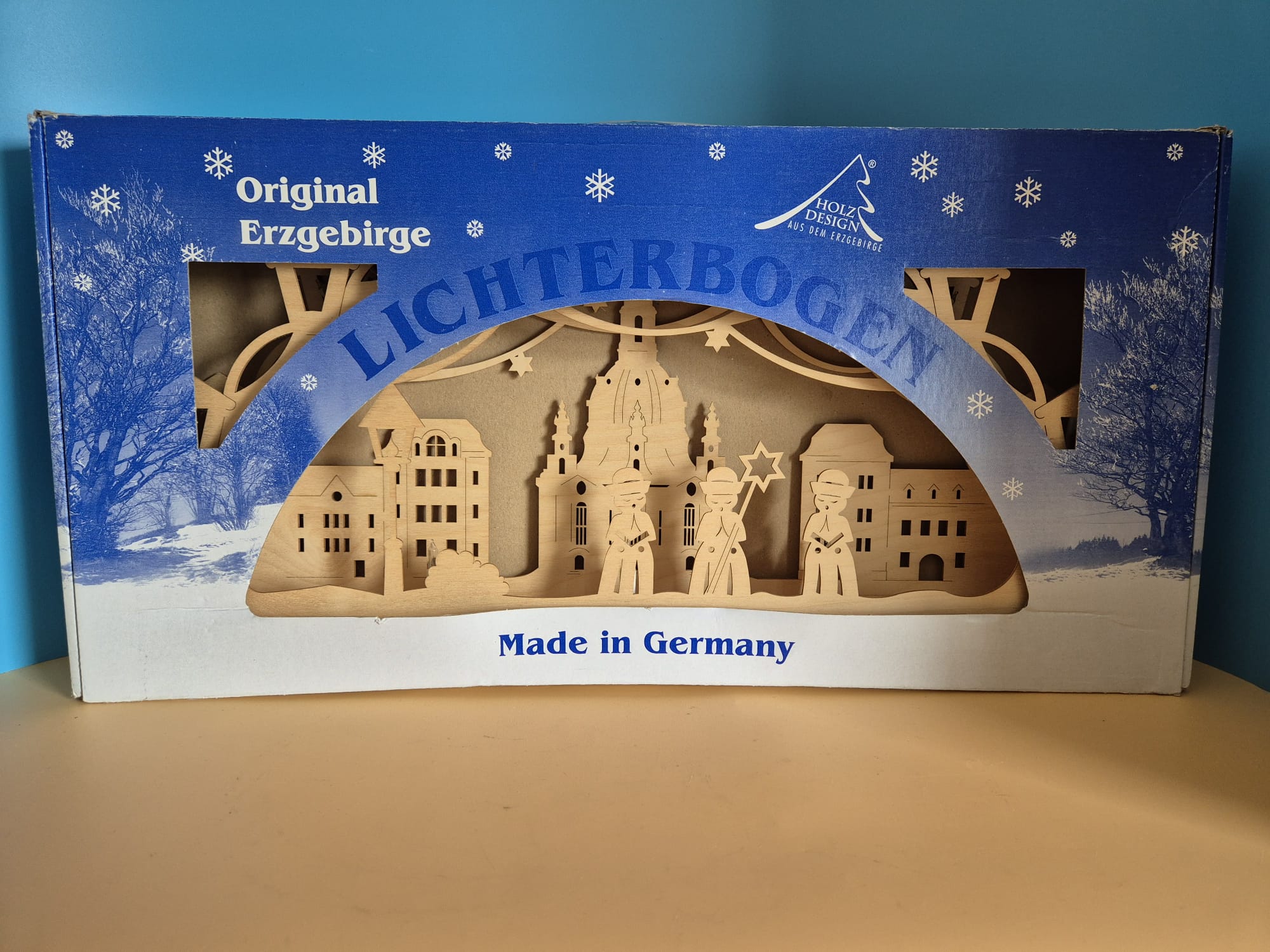 Lichterbogen Erzgebirge Motiv Frauenkirche Dresden – 10-flammig  Originalverpackt