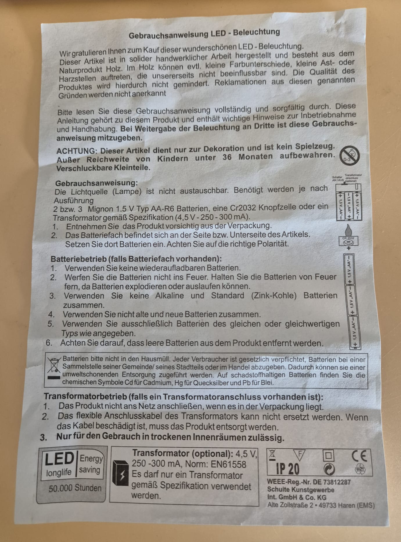 LED-Lichterbogen „Winterdorf“ von Schulte Kunstgewerbe
