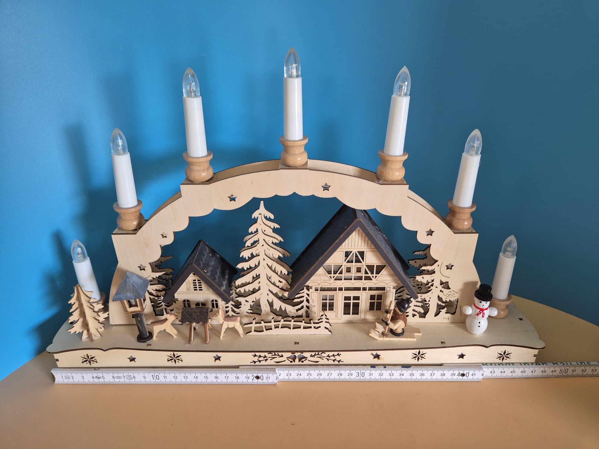 Lichterbogen Weihnachtsromantik LED-Dekoszene mit Sternensängern