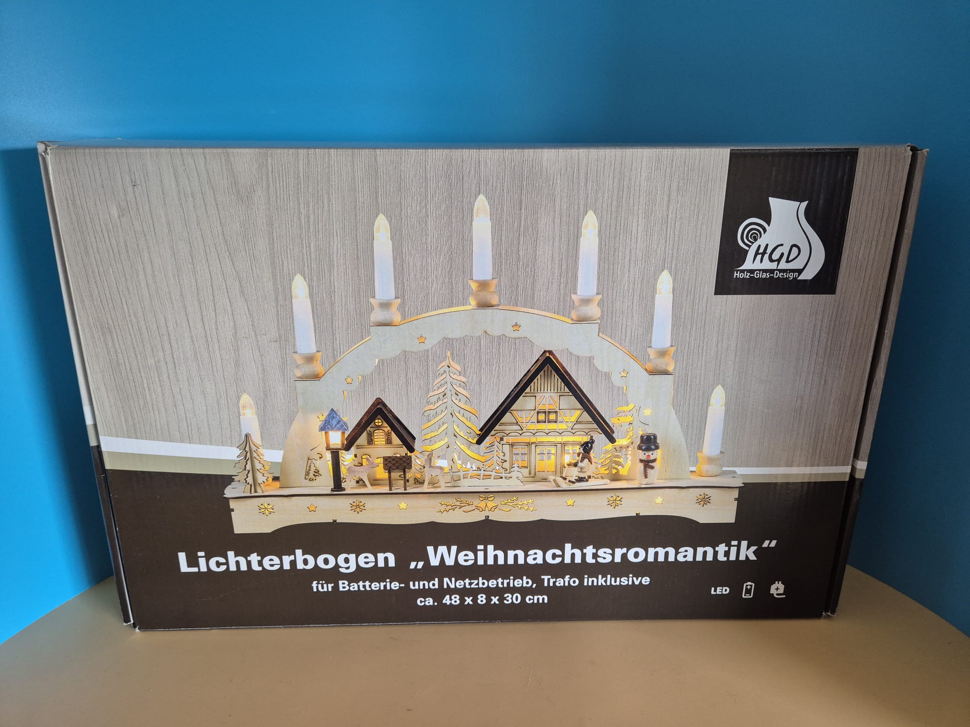 Lichterbogen Weihnachtsromantik LED-Dekoszene mit Sternensängern