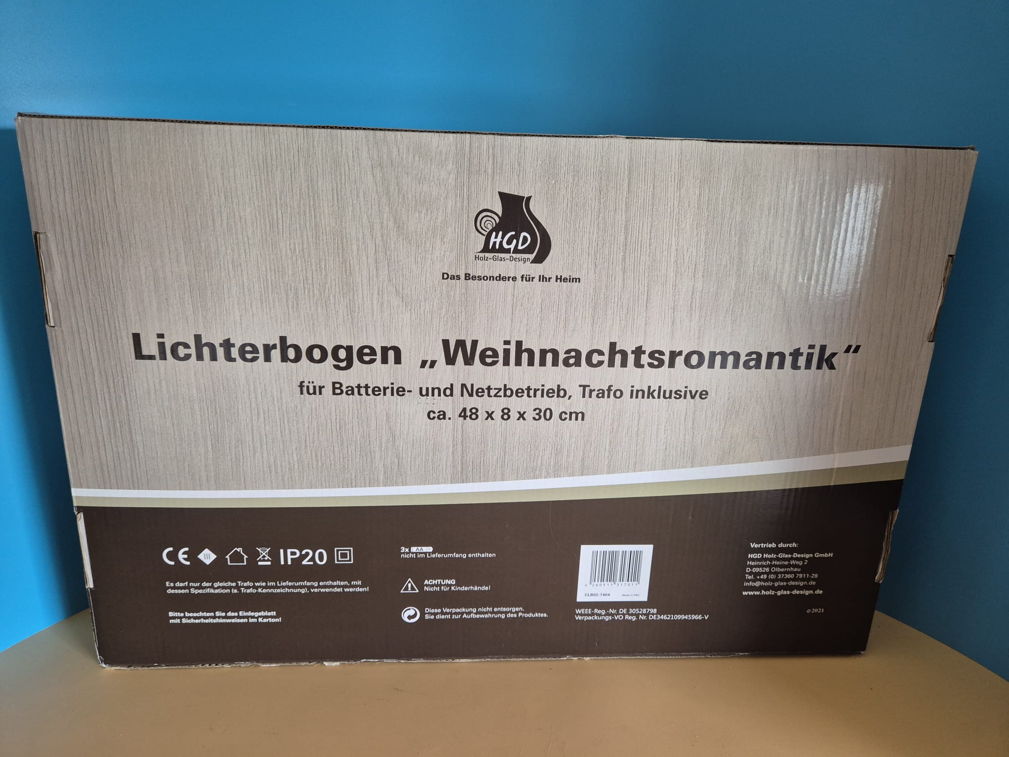Lichterbogen Weihnachtsromantik LED-Dekoszene mit Sternensängern