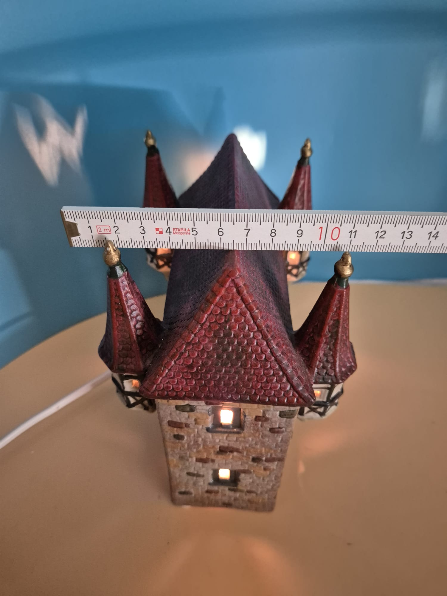 Historisches Stadttor Lichthaus aus Porzellan