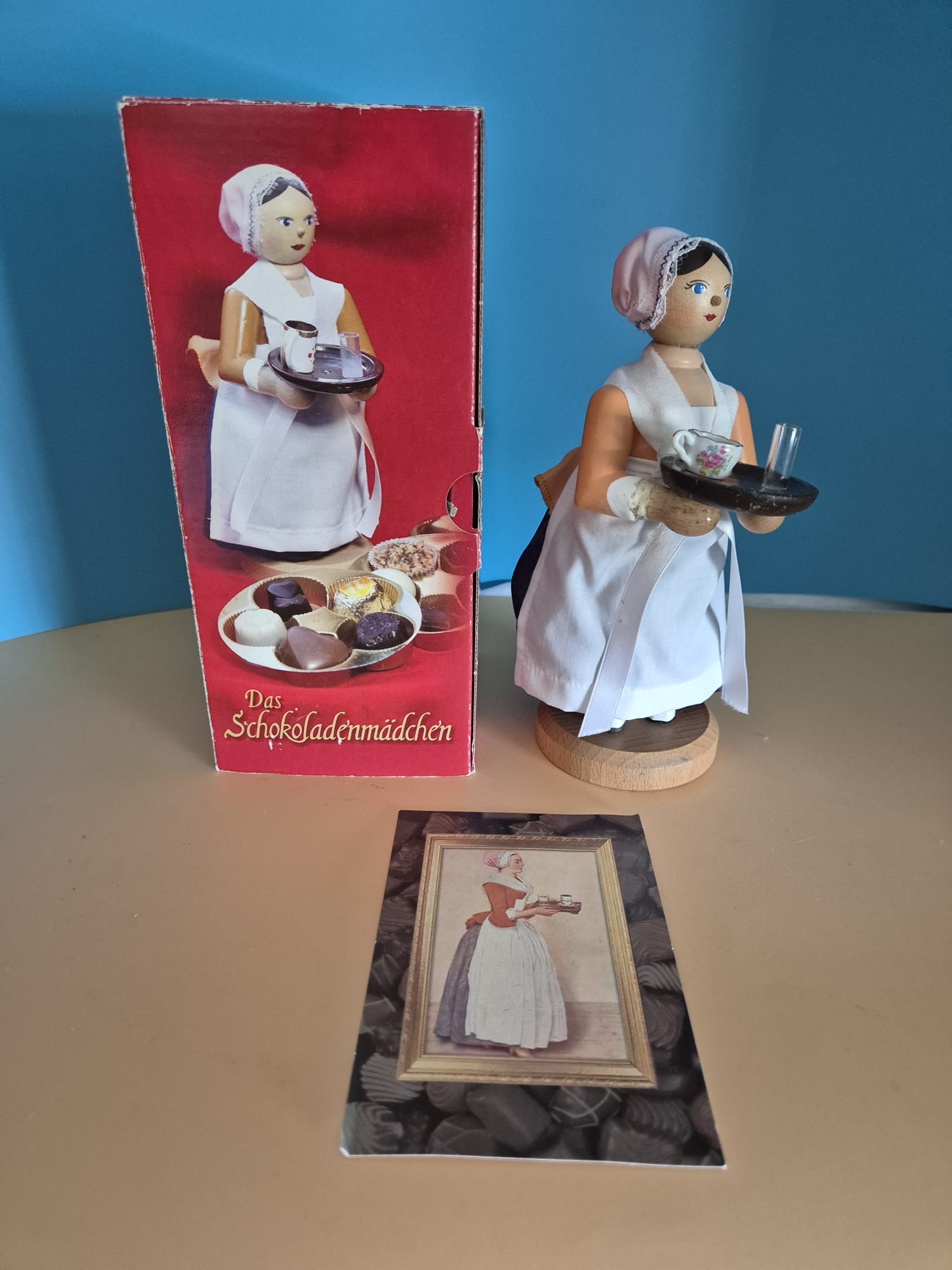 Räucherfigur „Das Schokoladenmädchen“ – Gebr. Braun GBR