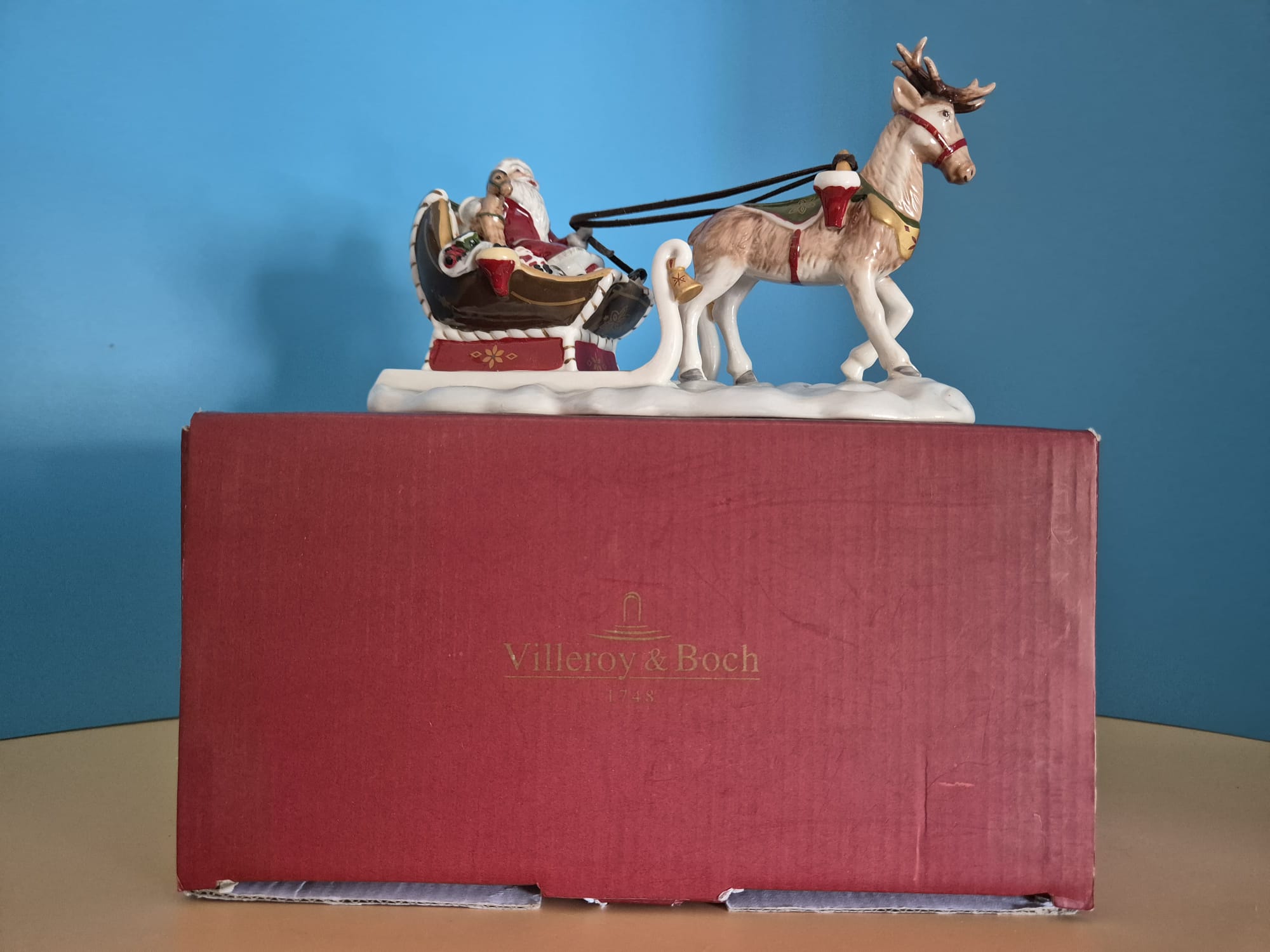Villeroy & Boch Porzellanfigur „Schlitten mit Hirsch“ – Nostalgic Market